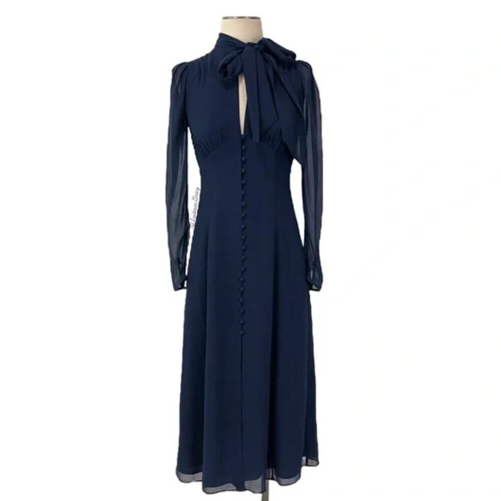 Vintage Aritzia Mambo Dress (8) in Navy